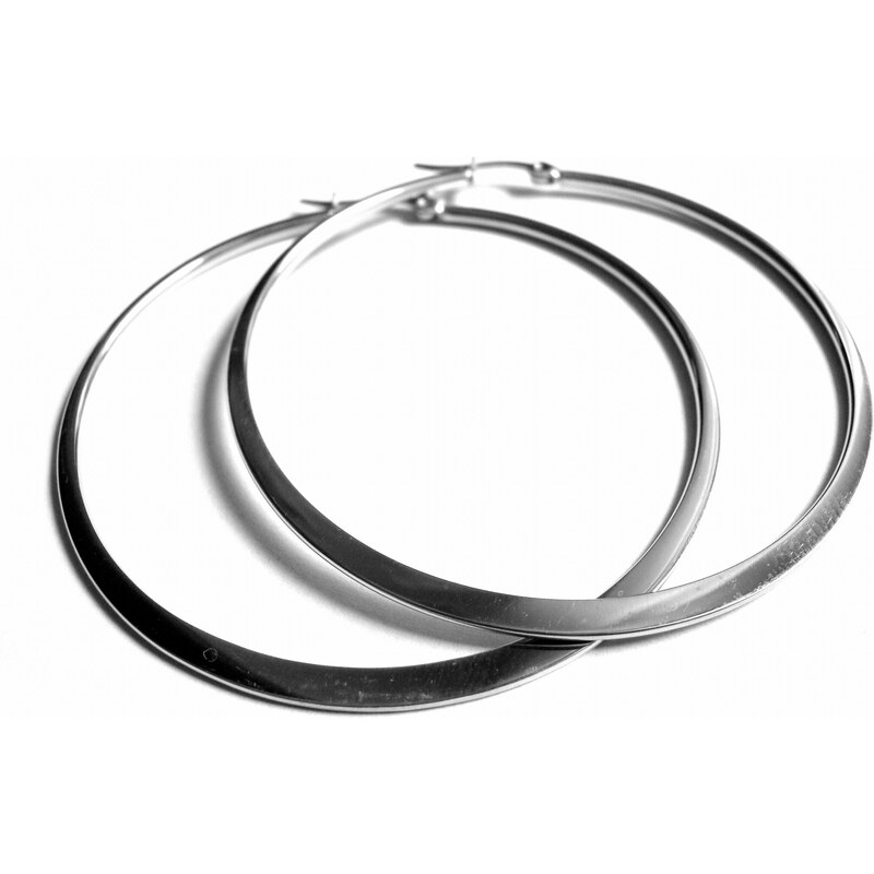 Steel Jewelry Náušnice kruhy 45 mm z chirurgické oceli NS151017
