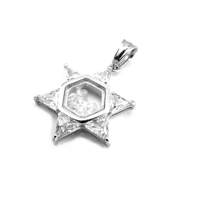 Steel Jewelry Přívěsek hvězda z chirurgické oceli PR160406