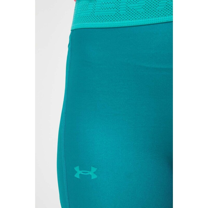 Tréninkové legíny Under Armour Armour Branded zelená barva, hladké