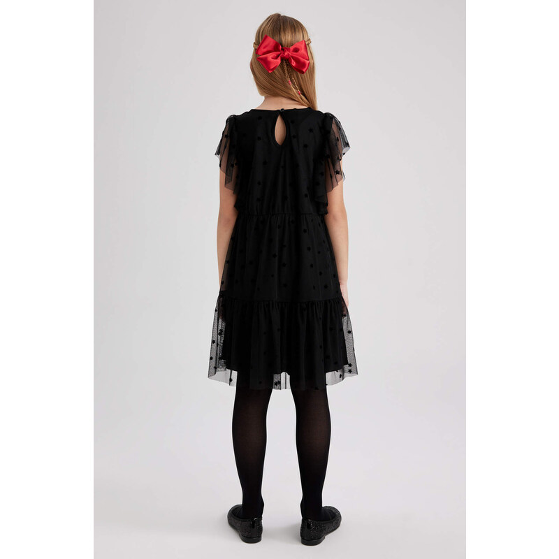 DEFACTO Girl Short Sleeve Tulle Dress