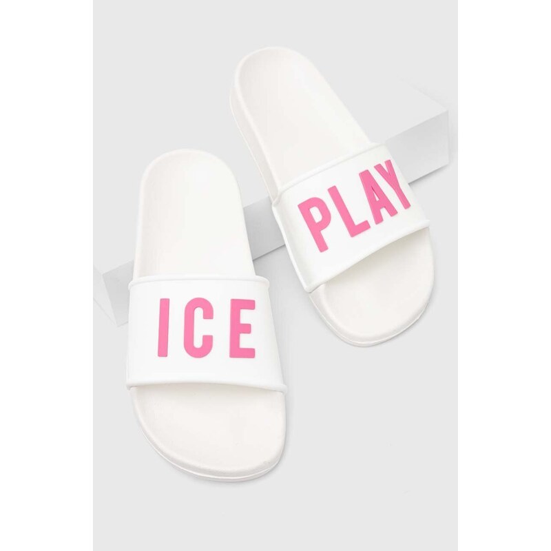 Pantofle Ice Play dámské, bílá barva, RIBERA001U 3G1