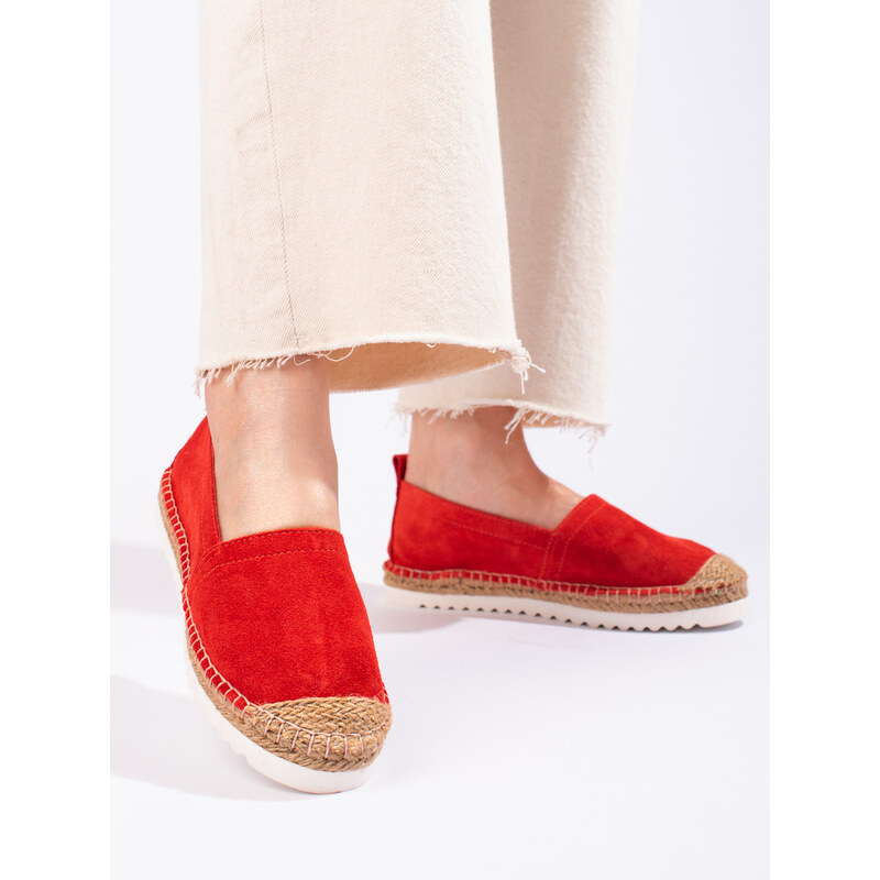 T.SOKOLSKI LEATHER ESPADRILLES ON THE PLATFORM