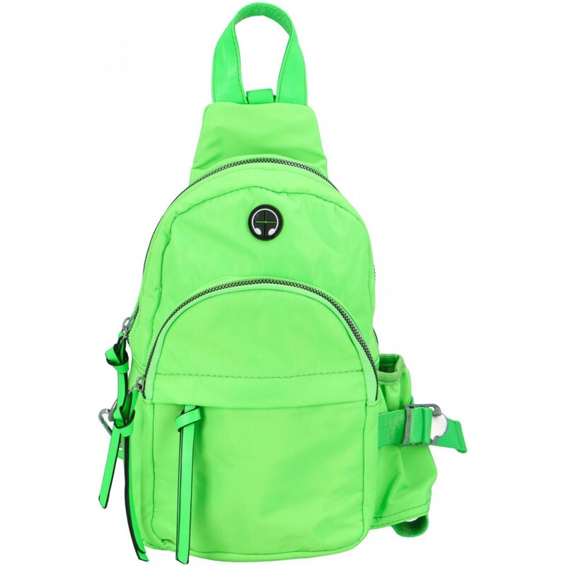 Paolo Bags Módní dámský látkový batůžek Zuzanna, výrazná zelená 81490370