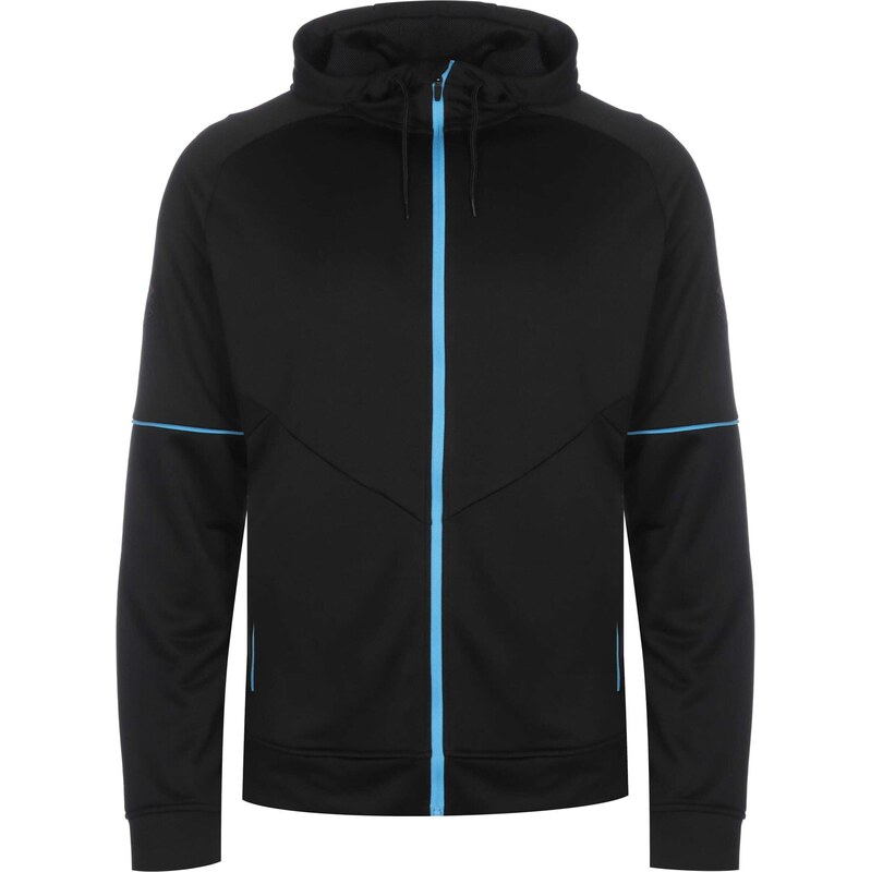 UMBRO Sportovní mikina tyrkysová / černá