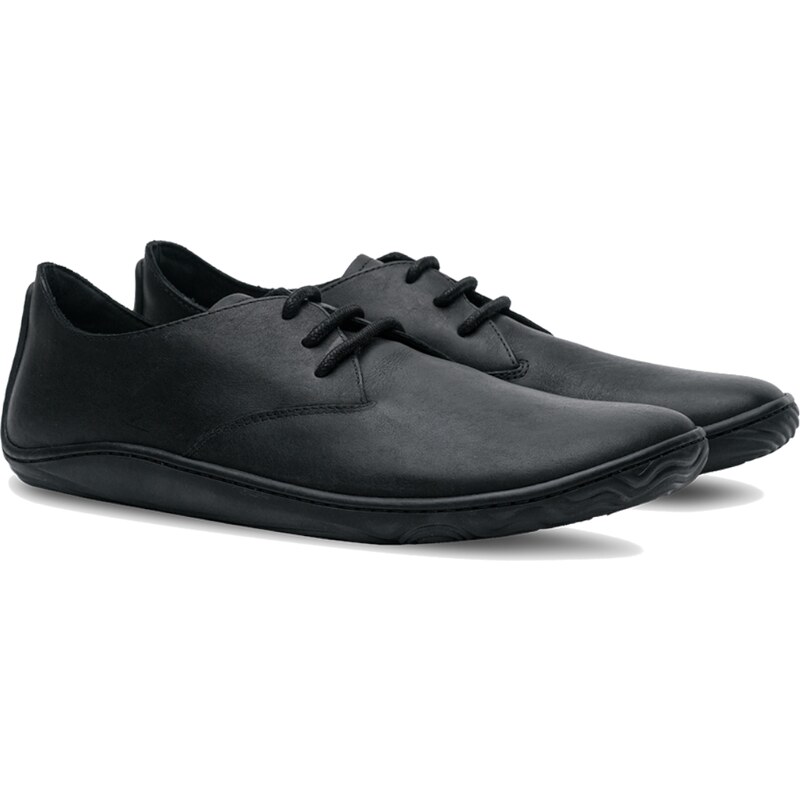 Vivobarefoot ADDIS OXFORD MENS BLACK LEATHER - 42