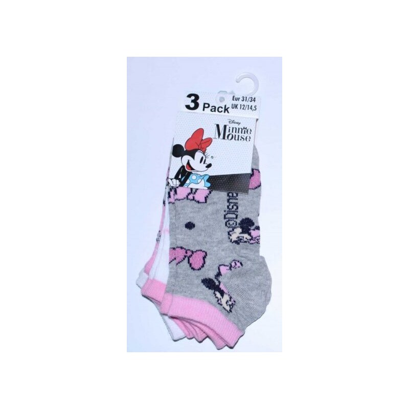 Setino Sada 3 párů dětských ponožek - Minnie