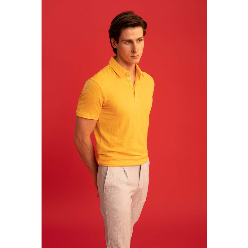 DEFACTO Slim Fit Polo Collar Polo T-Shirt