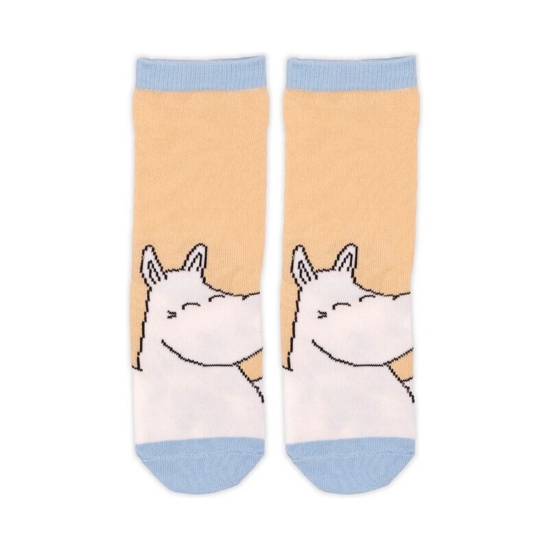 NordicBuddies Finsko Dětské ponožky Moomin 24-26 beige blue