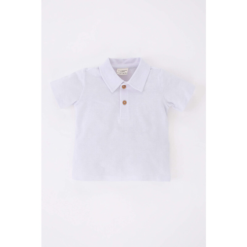 DEFACTO Baby Boy Regular Fit Pique Short Sleeve T-Shirt