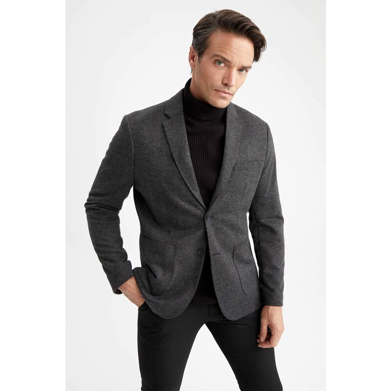 DEFACTO Slim Fit Lined Blazer Jacket