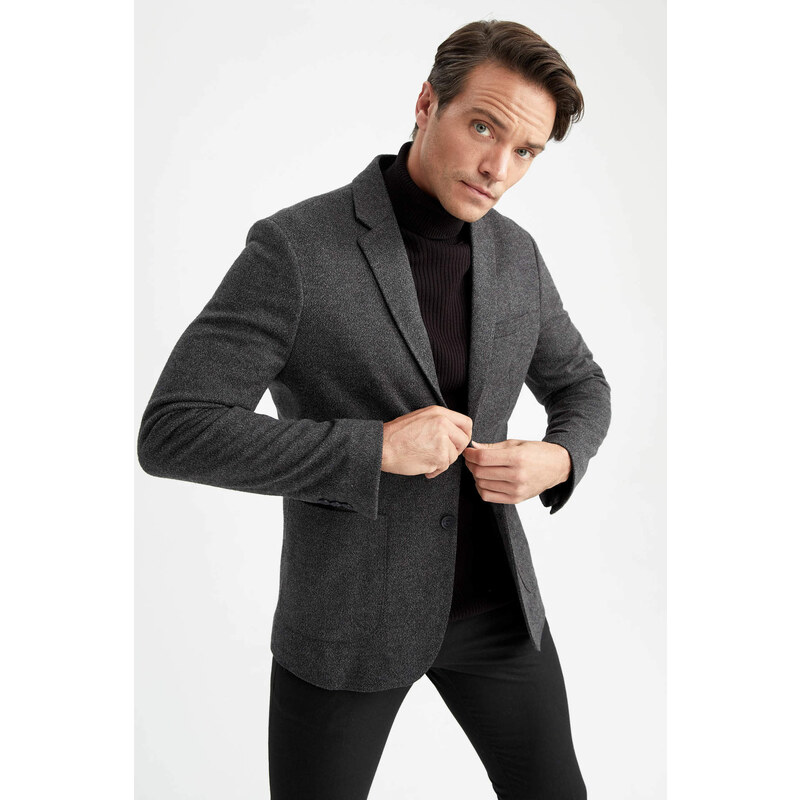 DEFACTO Slim Fit Lined Blazer Jacket