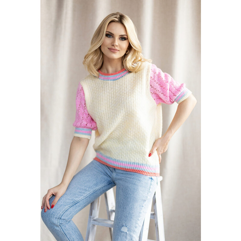 Svetr s krátkým rukávem model 178640 PeeKaBoo 81513598