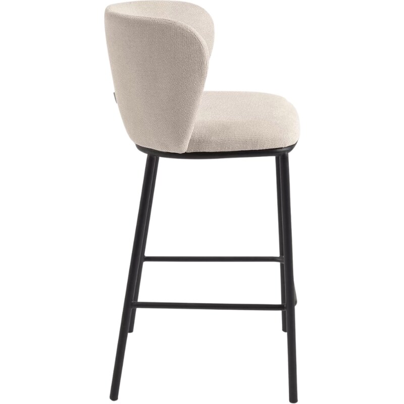 Béžová látková barová židle Kave Home Ciselia 65 cm