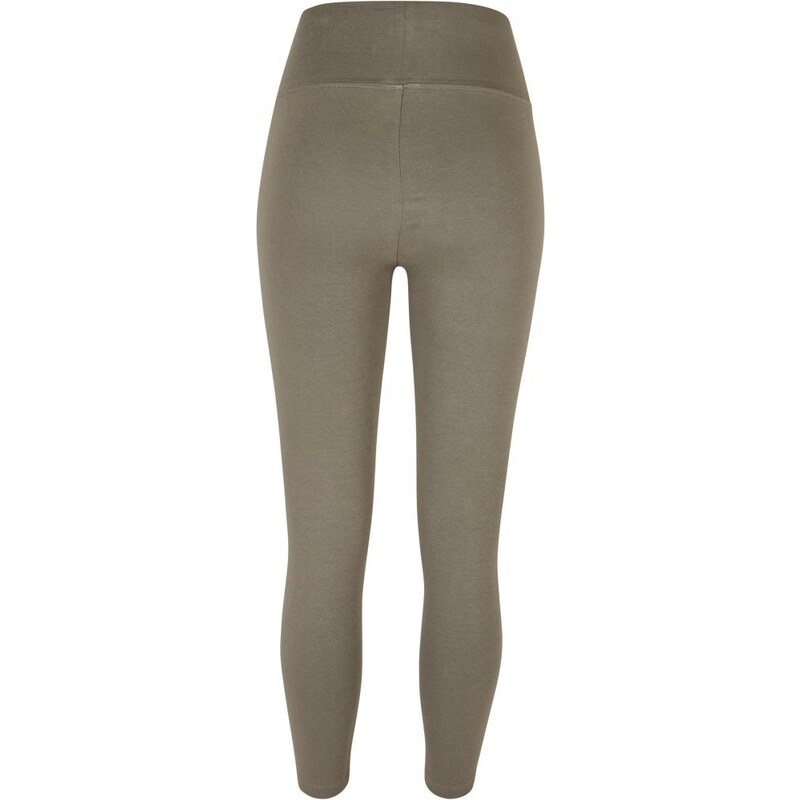 URBAN CLASSICS Ladies High Waist Jersey Leggings - olive