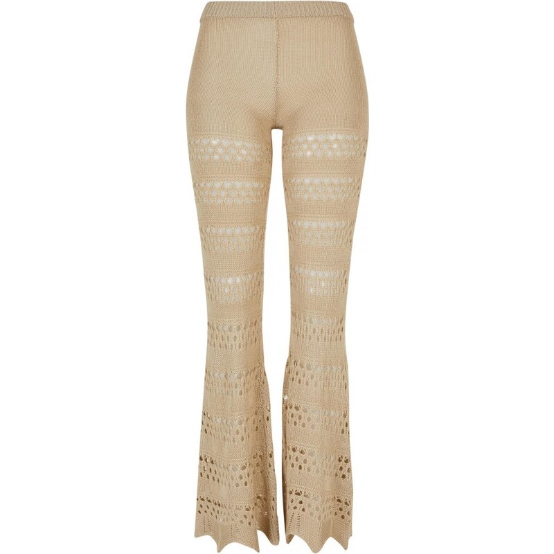Dámské kalhoty Urban Classics Flared Crochet Knit Leggings 105351340