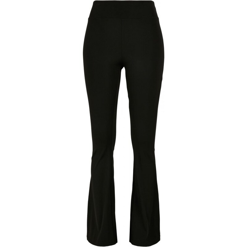 URBAN CLASSICS Ladies Recycled High Waist Flared Leggings - black 112775305