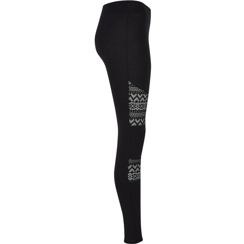 URBAN CLASSICS Ladies Crochet Lace Inset Leggings