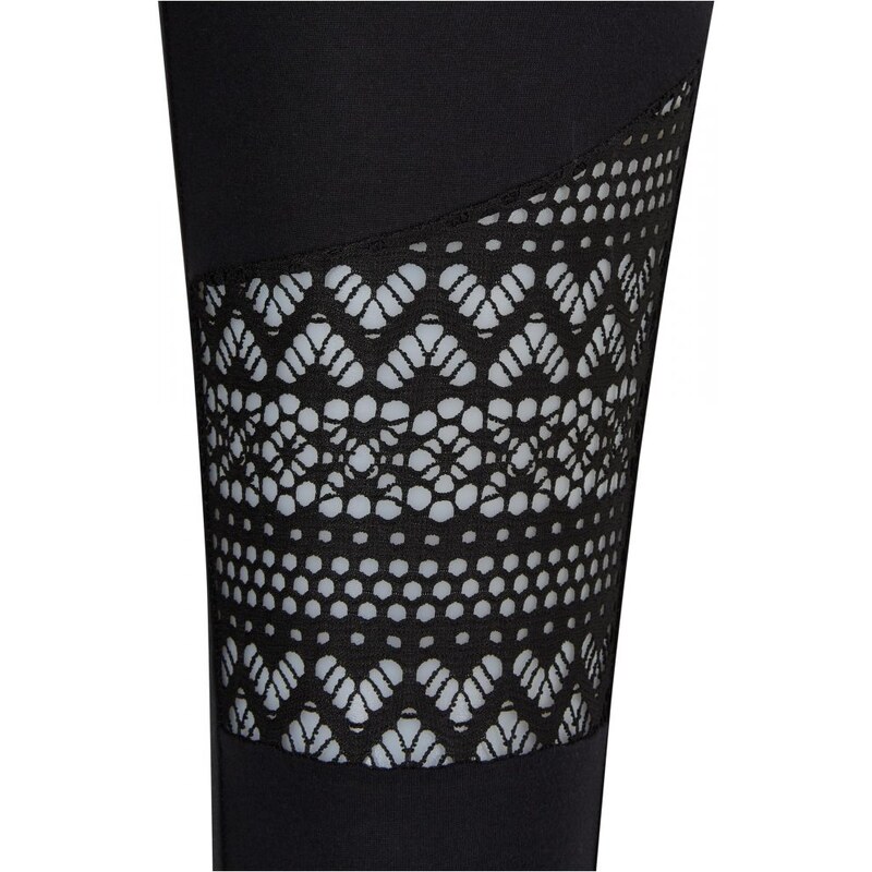 URBAN CLASSICS Ladies Crochet Lace Inset Leggings