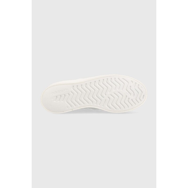 Kožené sneakers boty adidas Originals Superstar Bonega bílá barva