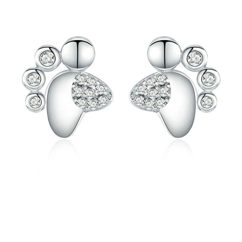 GRACE Silver Jewellery Stříbrné náušnice Psí tlapka - stříbro 925/1000 81528313