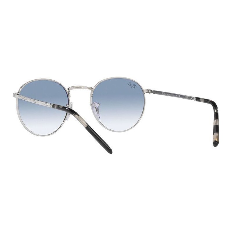 Sluneční brýle Ray-Ban NEW ROUND stříbrná barva, 0RB3637