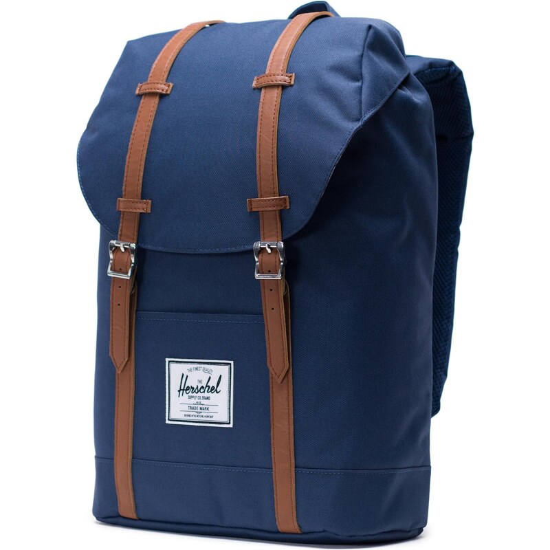 Herschel Retreat - Navy/Tan Synthetic Leather 19,5l