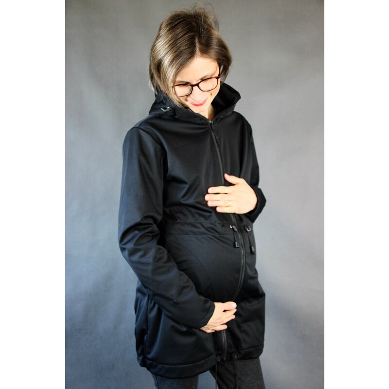 Těhotenská jarní bunda AnyTime Oriclo černá