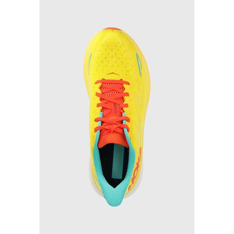 Běžecké boty Hoka Clifton 9 žlutá barva, 1127895