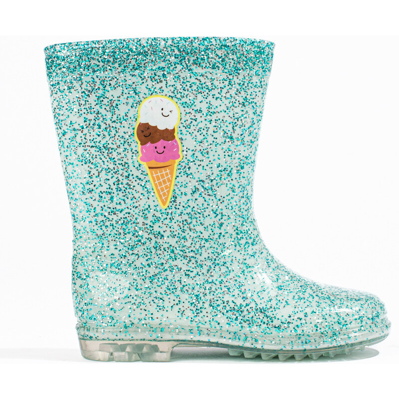 Glitter high boots girls Shelvt mint