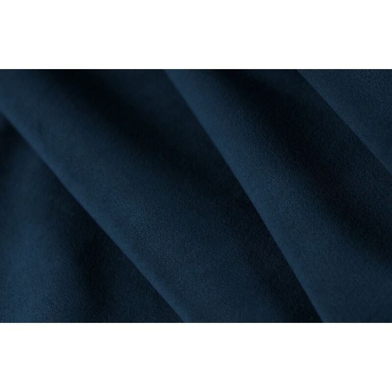 Královsky modrá sametová trojmístná pohovka MICADONI Jodie 262 cm, levá