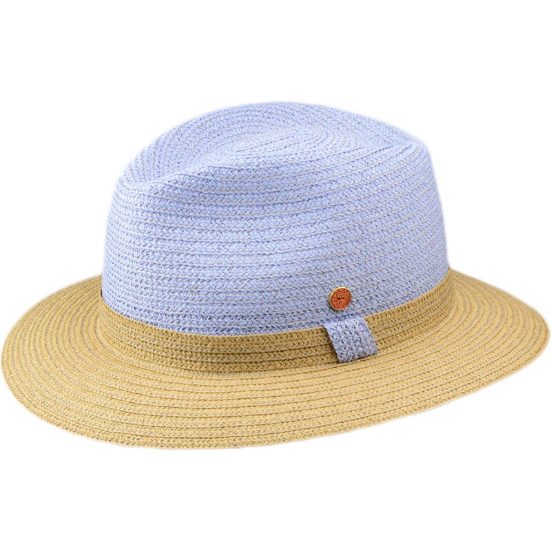 Luxusní nemačkavý dvoubarevný klobouk Fedora - ručně šitý - Mayser Mathis