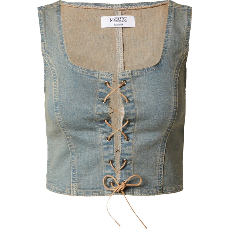 SHYX Top Iris béžová / modrá džínovina 109495432