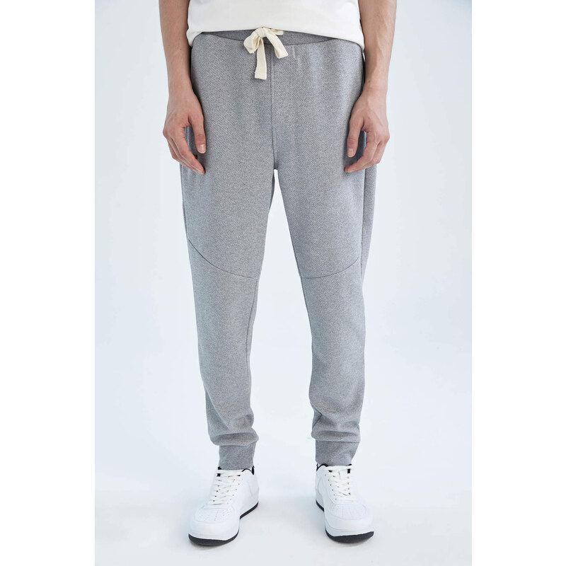 DEFACTO Slim Fit Rib Hem Fleece Pocket Sweatpants