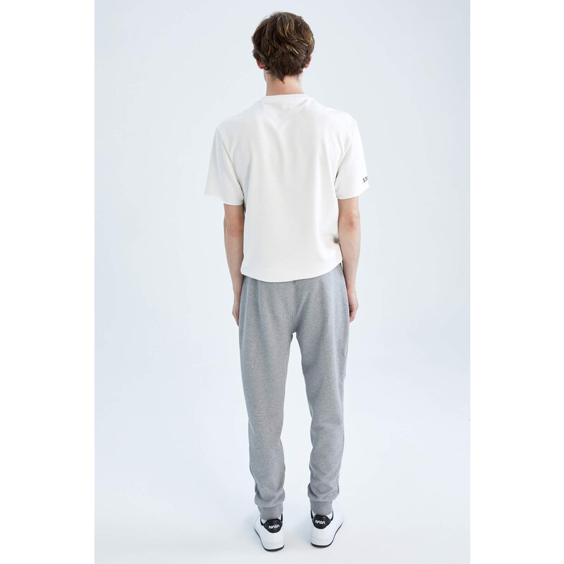 DEFACTO Slim Fit Rib Hem Fleece Pocket Sweatpants