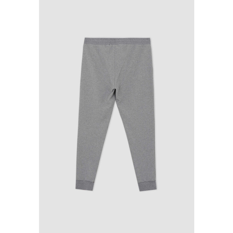 DEFACTO Slim Fit Rib Hem Fleece Pocket Sweatpants