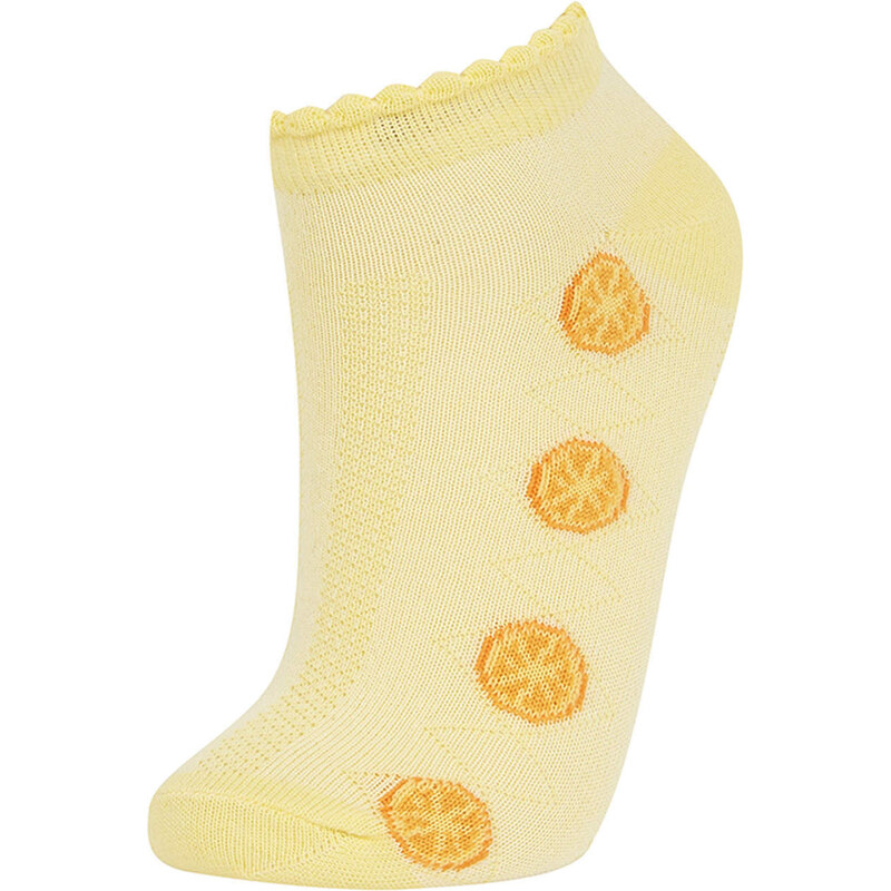 DEFACTO Girls' Cotton 5 Pack Short Socks