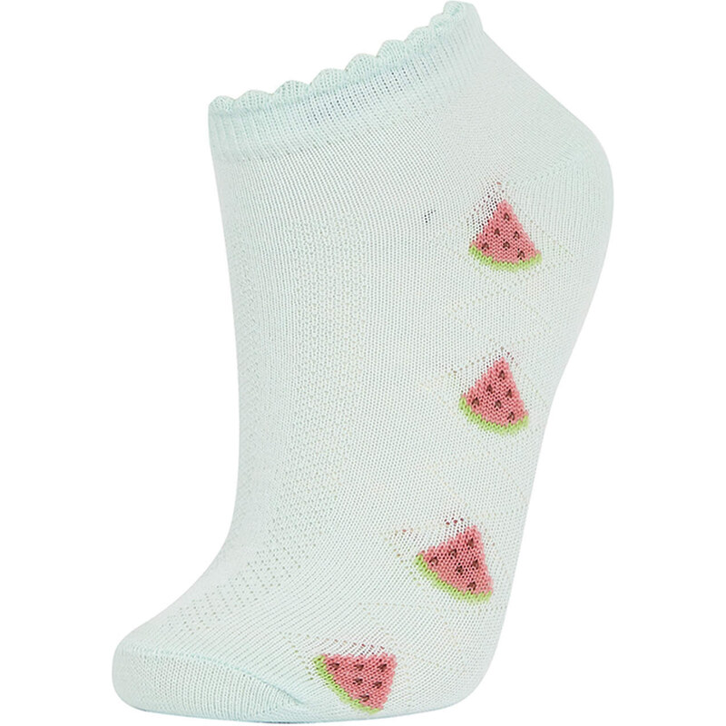 DEFACTO Girls' Cotton 5 Pack Short Socks