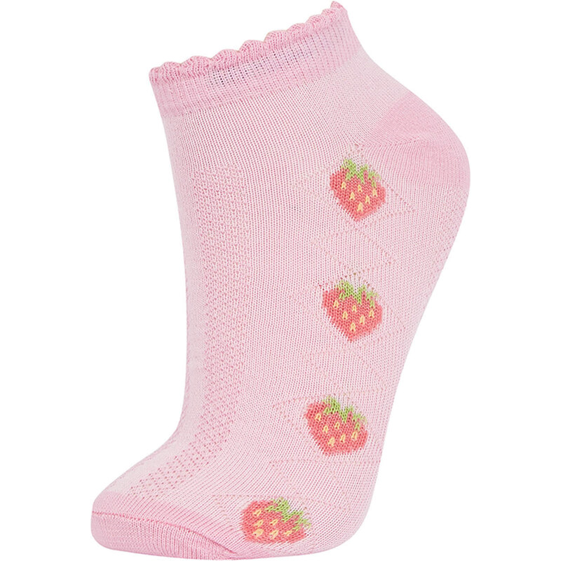 DEFACTO Girls' Cotton 5 Pack Short Socks