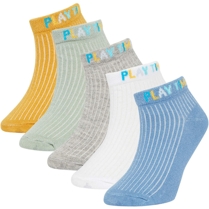 DEFACTO Boys Cotton 5 Pack Short Socks