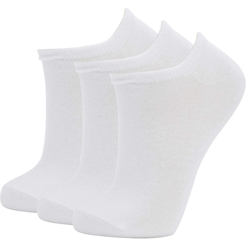 DEFACTO Women's Cotton 3-pack Sneaker Socks