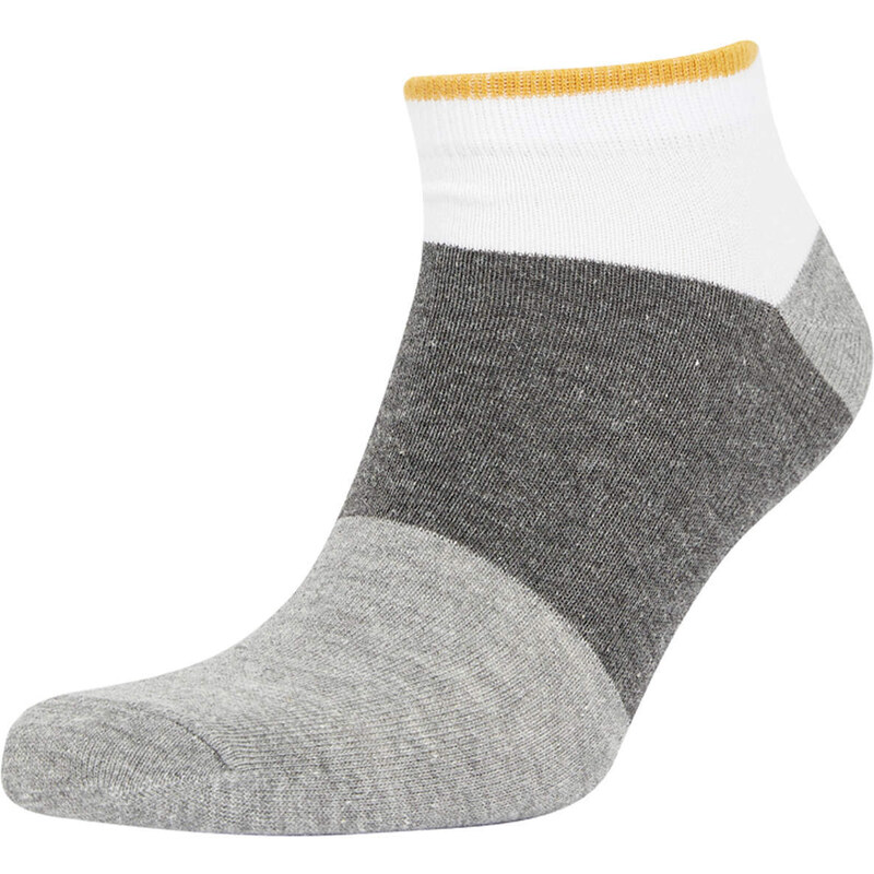 DEFACTO Men's Cotton 5-Pack Short Socks