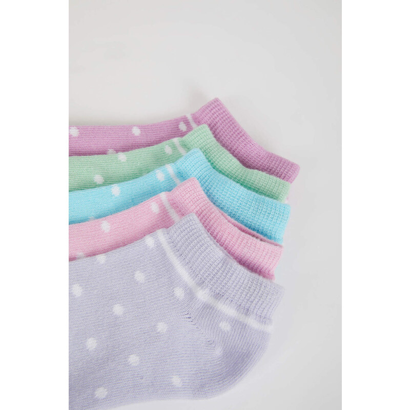 DEFACTO Girls 5 Pack Cotton Booties Socks