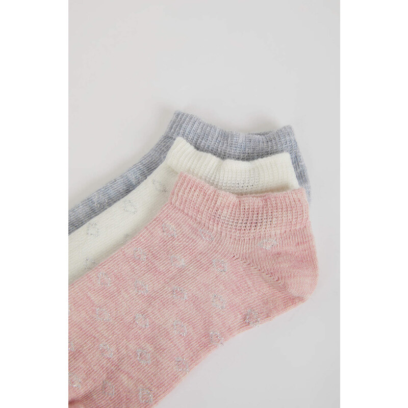 DEFACTO Girl 3-pack Cotton Booties Socks