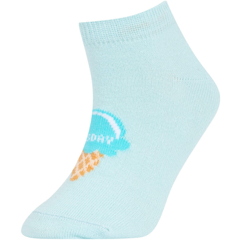 DEFACTO Girls' Cotton 7-Pack Short Socks