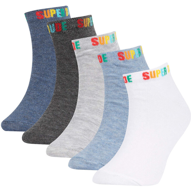 DEFACTO Boys Cotton 5 Pack Short Socks