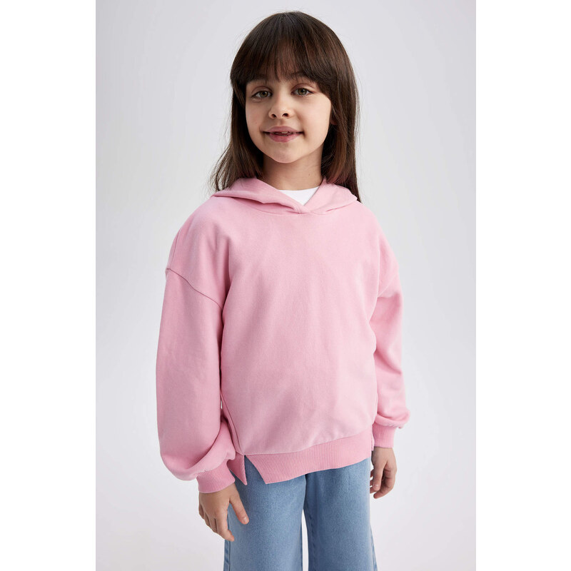 DEFACTO Girls Relax Fit Hoodie Sweatshirt