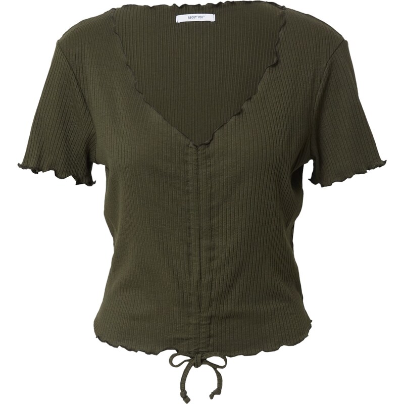 ABOUT YOU Tričko Nuria khaki 81626953