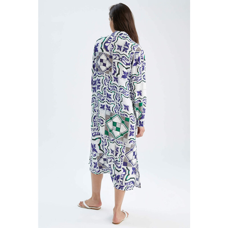 DEFACTO Regular Fit Printed Organic 2 Thread Beachwear