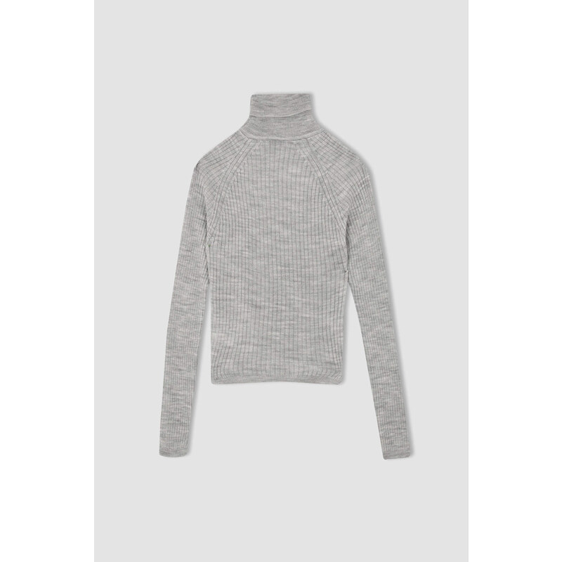 DEFACTO Slim Fit Turtleneck Pullover