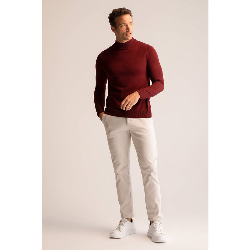 DEFACTO Slim Fit Turtleneck Pullover